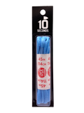 10 Seconds ® Athletic Oval Athletic Laces | Carolina Blue - Blister Pack