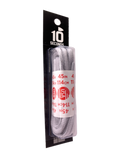 10 Seconds ® Athletic Oval Athletic Laces | Classic Grey - Blister Pack