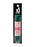 10 Seconds ® Athletic Oval Athletic Laces | Kelly Green - Blister Pack