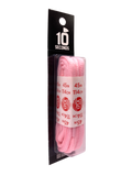 10 Seconds ® Athletic Oval Athletic Laces | Pink - Blister Pack