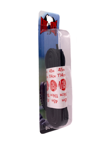 10 Seconds ® Athletic Hiker Laces | Black - Blister Pack