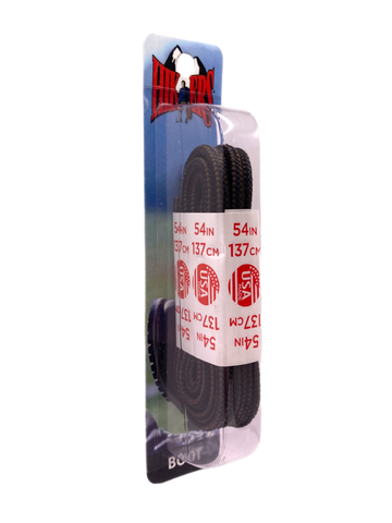 10 Seconds ® Athletic Hiker Laces | Black/Brown - Blister Pack