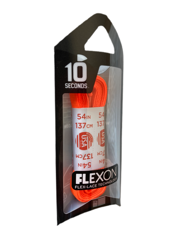 10 Seconds ® Flexon ™ Laces | Neon Orange