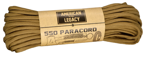 American Legacy ® 550 Paracord Bundles | Coyote - 50 ft
