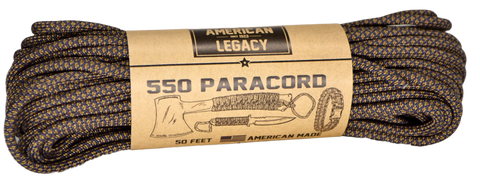 American Legacy ® 550 Paracord Bundles | Navy/Tan Diamondback - 50 ft