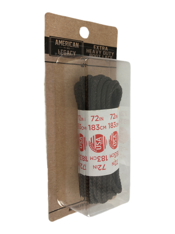 American Legacy ® Extra Heavy Duty Boot Laces | Brown Waxed