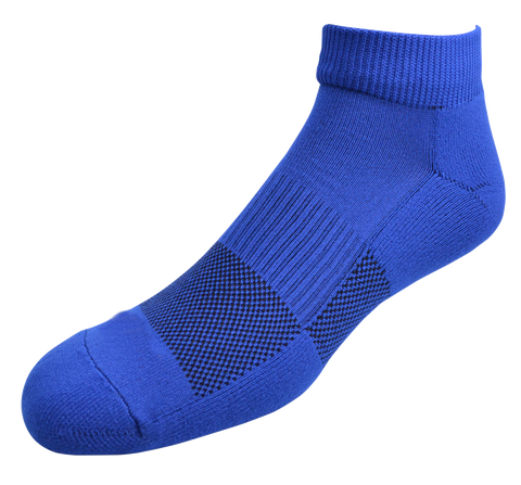 2ndWind Recovery Titanium-Infused Mini Crew Socks | Royal Blue - 2 Pack