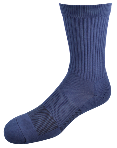 2ndWind Recovery Titanium-Infused Crew Socks | Navy Blue - 2 Pack