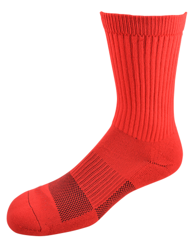 2ndWind Recovery Titanium-Infused Crew Socks | Red - 2 Pack