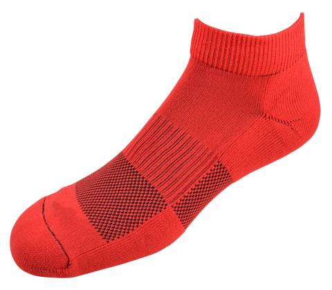 2ndWind Recovery Titanium-Infused Mini Crew Socks | Red - 2 Pack