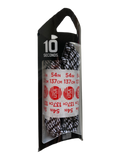 10 Seconds ® Reflexall ® Athletic Jumbo Round Laces | Black Honeycomb Reflective