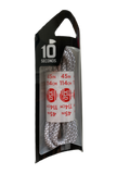 10 Seconds ® Reflexall ® Athletic Jumbo Round Laces |  White Honeycomb Reflective