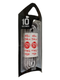 10 Seconds ® Reflexall ® Athletic Oval Laces |  Classic Grey Reflective