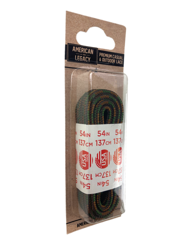 American Legacy ® Premium Boot Laces | Brown/Moss