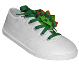 ShoeFlys ® Funsets™ | Stegosaurus Dino with Green Laces