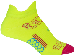 2ndWind Double Tab Socks | Neon Yellow