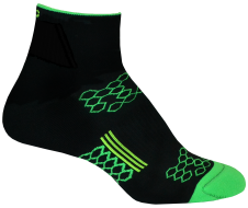 2ndWind Quarter Crew Socks | Black