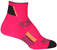 2ndWind Quarter Crew Socks | Neon Pink