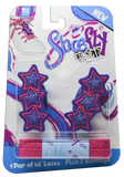 ShoeFlys ® Funsets™ | Sparkle Stars with Hot Pink Laces