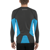 2WiN®  EvoChill ™ Cooling Compression Tights with DELTA BLOOD FLOW ACTIVATION | Vibe 3D Printed Blue