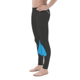 2WIN ®  EvoChill ™ Cooling Compression Tights with DELTA BLOOD FLOW ACTIVATION | Vibe 3D Printed Blue