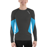 2WiN®  EvoChill ™ Cooling Compression Tights with DELTA BLOOD FLOW ACTIVATION | Vibe 3D Printed Blue