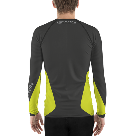 2WIN ®  EvoChill ™ Cooling Compression Top with DELTA BLOOD FLOW ACTIVATION | Vibe 3D Printed Neon Yellow