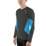 2WiN®  EvoChill ™ Cooling Compression Tights with DELTA BLOOD FLOW ACTIVATION | Vibe 3D Printed Blue