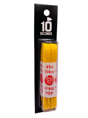 10 Seconds ® All-Pro ® Athletic Flat Laces | Gold [Blister Pack]