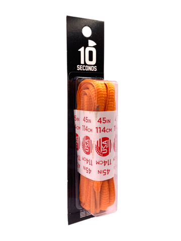 10 Seconds ® Athletic Oval Laces | Olivier Orange