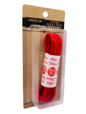 American Legacy ® Extra Heavy Duty 550 Paracord Laces | Red