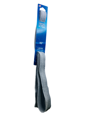 American Legacy ® Ultra Wide Flat Tubular Laces | Silver