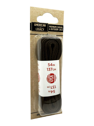 American Legacy® Premium Athletic Flat Tubular Laces | Brown
