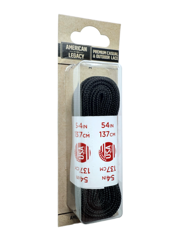 American Legacy® Premium Athletic Flat Tubular Laces | Black