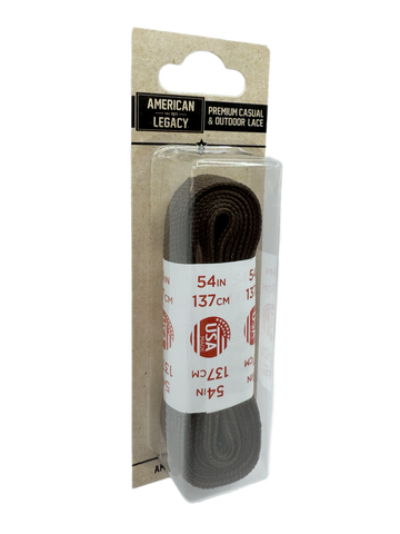 American Legacy® Premium Athletic Flat Tubular Laces | Brown