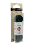 American Legacy® Premium Athletic Flat Tubular Laces | Hunter Green