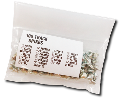 10 Seconds® Track Spikes Bulk | Blank