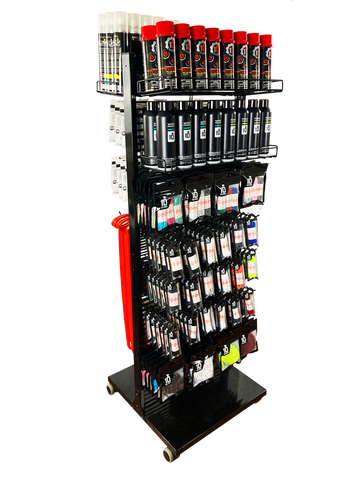 2-Sided Freestanding Merchandise Display | Sporting Goods Store