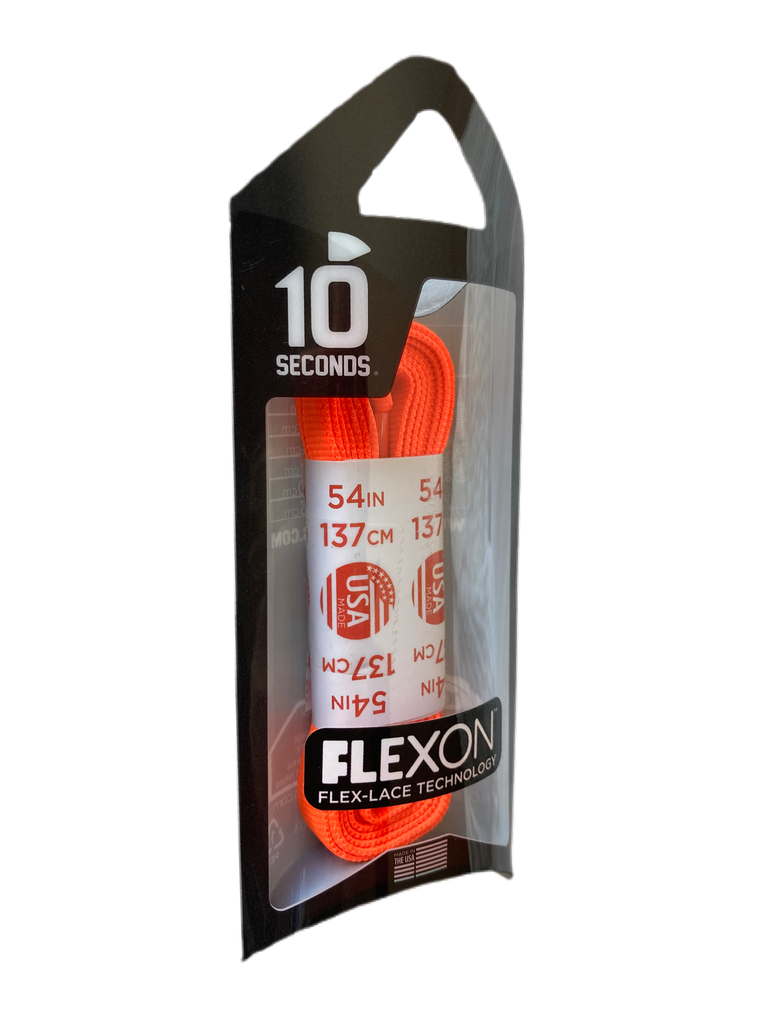 10 Seconds ® Flexon ™ Laces | Neon Orange – HickoryBrands