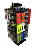 4-Sided Freestanding Merchandise Display | Sporting Goods Store