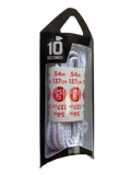 10 Seconds ® Reflexall ® Athletic Oval Laces | White Reflective