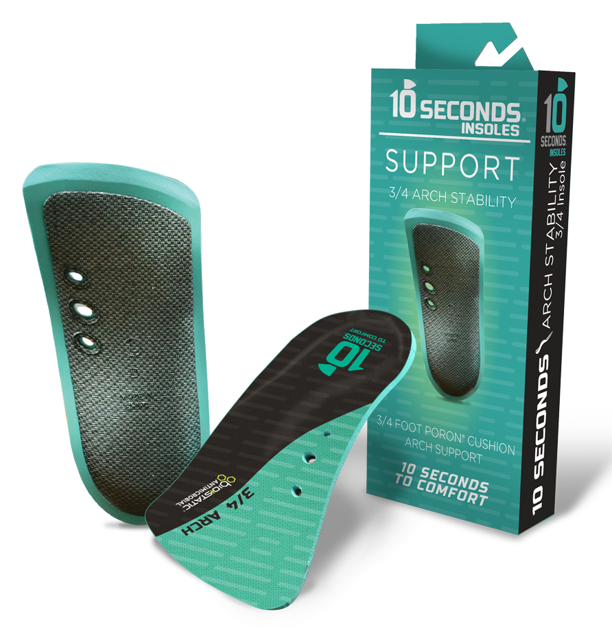 10 Seconds 3 4 Arch Stability Performance Insoles HickoryBrands