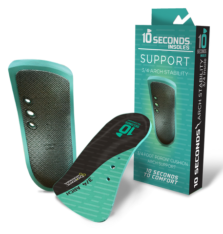 10 Seconds ® 3/4 Arch Stability Performance Insoles