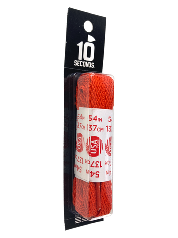 10 Seconds ® All-Pro ® Athletic Flat Laces | Burnt Orange [Blister Pack]