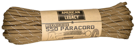 American Legacy ® Reflexall ® 550 Paracord Bundles | Coyote Reflective - 50 ft