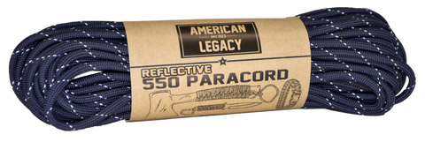 American Legacy ® Reflexall ® 550 Paracord Bundles | Navy Reflective - 50 ft
