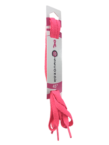 10 Seconds ® Athletic Flat Laces | Neon Pink