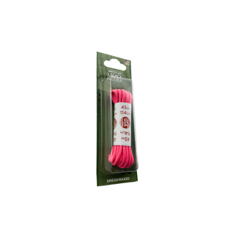 American Legacy ® Ultra Waxed Casual Dress Laces | Neon Pink