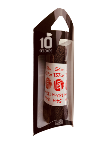 10 Seconds ® All-Pro ® Athletic Flat Laces | Brown