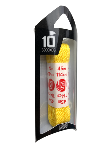 10 Seconds ® All-Pro ® Athletic Flat Laces | Yellow